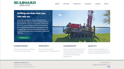 screenshot of the website for Seaboard Drilling at https://seaboarddrilling.com/